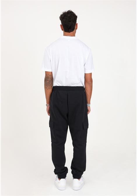 Black men's Trefoil esseintials Cargo trousers ADIDAS ORIGINALS | IU4872.